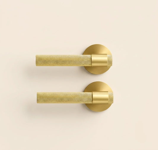 The Signature Brass Door Lever