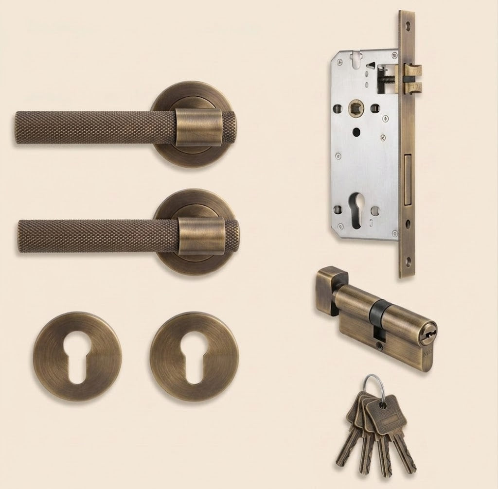 The Signature Brass Door Lever