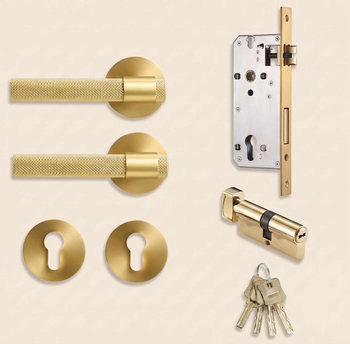 The Signature Brass Door Lever