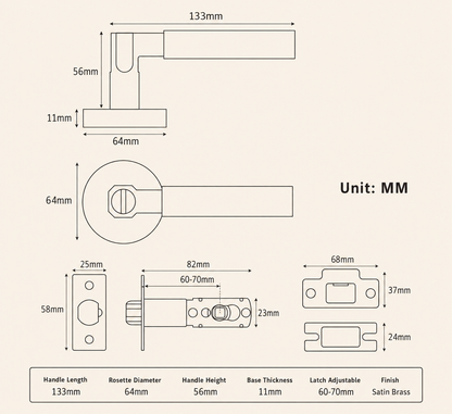 Walden Door Lever